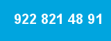 922 821 48 91 922 821 48 91